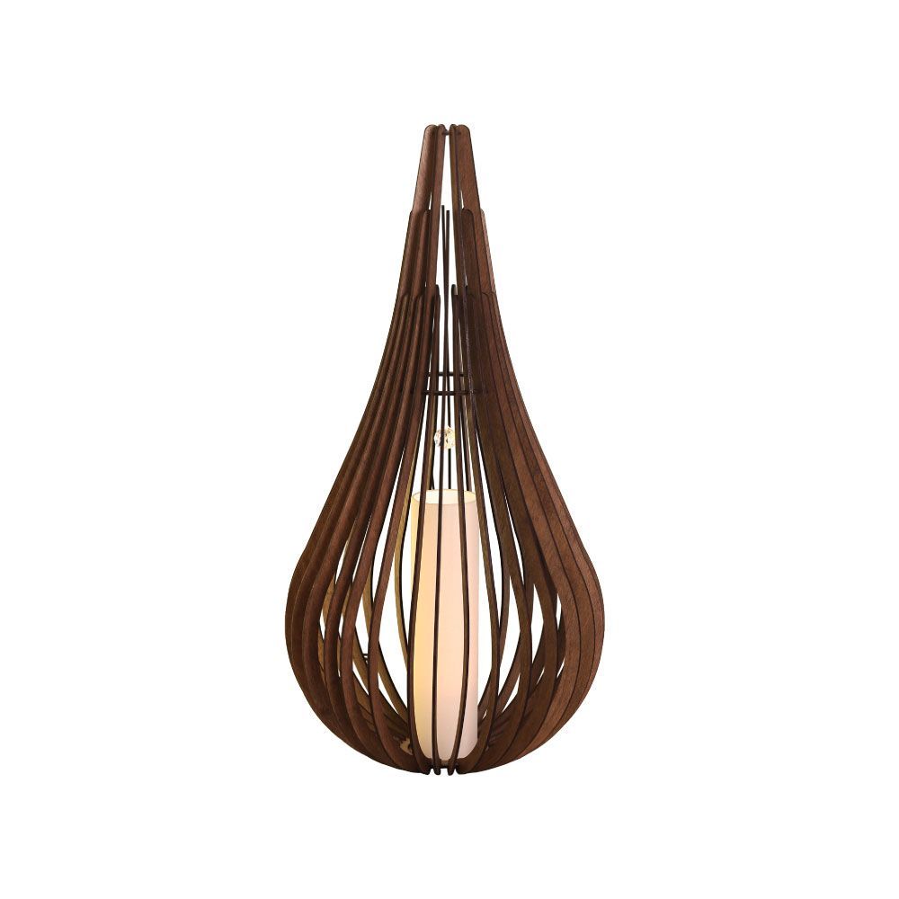 Lumin�ria de Ch�o Tal�ia 1xE27 Madeira Nogueira Illumine