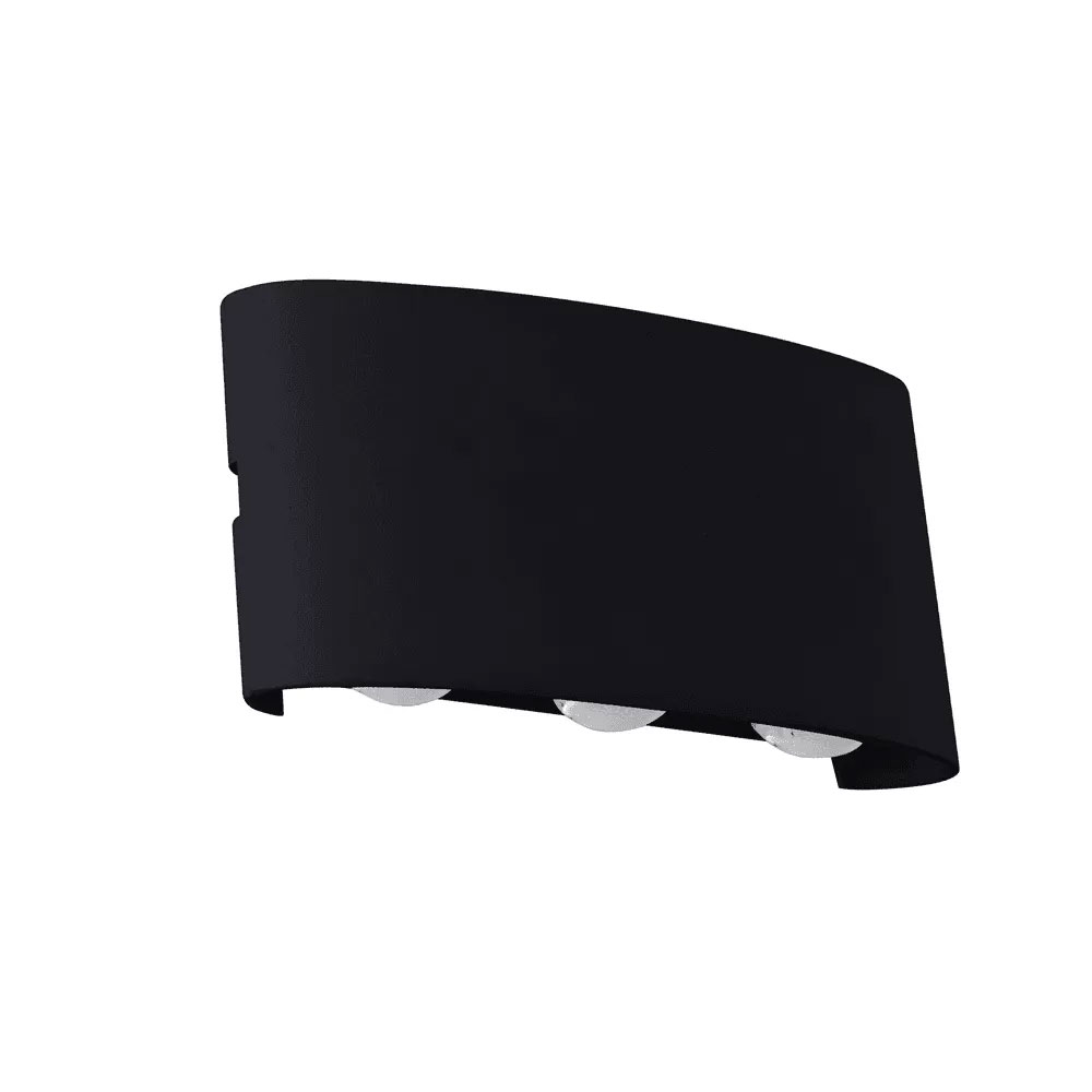 Arandela Led Ranne Preta 18W IP65 2337 Nordecor