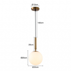 Pendente Globe Sit Dourado Nordecor 2018