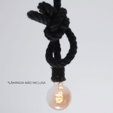 Pendente R�stico Corda Color 1xE27 Nordecor 2034