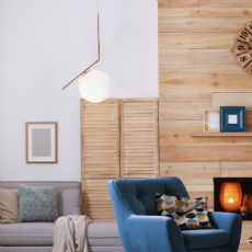 Pendente Globe Dourado Nordecor 2104