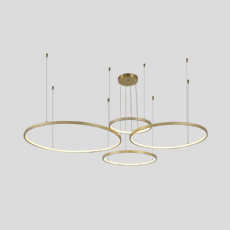 Pendente Daire LED 4 Aros 110W 3000K 2192