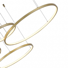 Pendente Daire LED 4 Aros 110W 3000K 2192