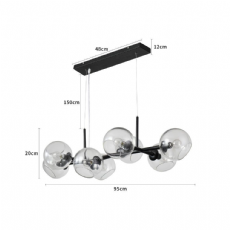 Pendente Lite Jabuticaba 8xE14 Nordecor 2270