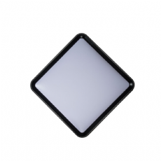 Plafon LED Seny 50cm 3000K Preto Quadrado Nordecor 2348