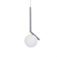 Pendente Cali com Vidro Leitoso 1xE27 Bivolt