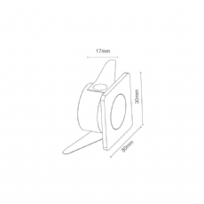 Mini Embutido Quadrado para M�veis 96lm