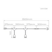 Cord�o de Luzes 5 metros 8xE27 STH7099 Stella