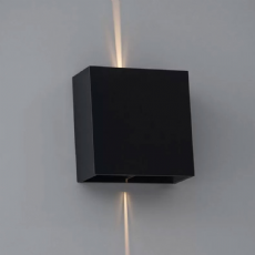 Arandela LED Dron Preta 4W 3000K IP65 2011 Nordecor