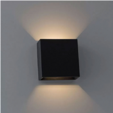 Arandela LED Dron Preta 4W 3000K IP65 2011 Nordecor