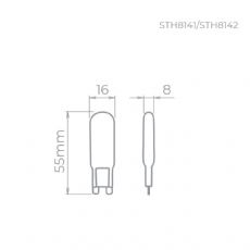 L�mpada LED Bipino G9 4W STH8142/30 Stella