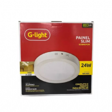 Painel de LED Redondo Sobrepor 24W 6500K G-Light