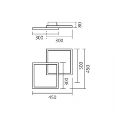 Plafon Case Branco 40W 3000K 2206 824/30-30 SpotLine