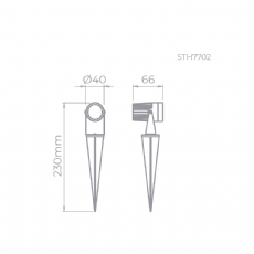 Espeto Focco Mini 3W 3000K STH7702/30 Stella
