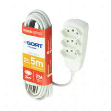 Extens�o El�trica 3 Tomadas 2P+T 5m Legrand Daneva