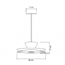 Pendente Lyz Elegant Preto