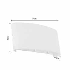 Arandela Led Ranne Branca 18W IP65 2215 Nordecor