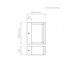 Arandela Recognizer 7W Branca Stella STH5726/30