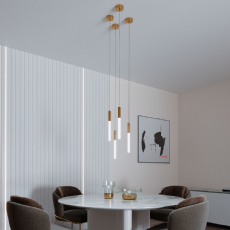 Pendente Led Vanna Dourado 2395 3W 3000K Nordecor