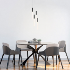 Pendente Led Vanna Preto 2394 3W 3000K Nordecor