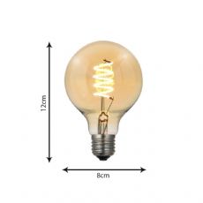 L�mpada Filamento LED Spiral G80 �mbar 4W GMH