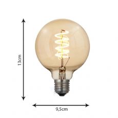 L�mpada Filamento LED Spiral G95 �mbar 4W GMH