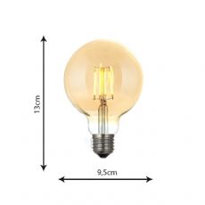 L�mpada Filamento LED G95 �mbar 4W GMH