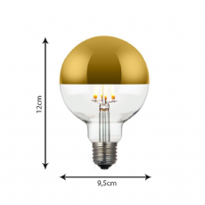 L�mpada Defletora LED 6W G95 Filamento E27 GMH