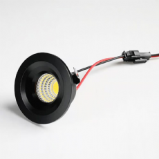 Mini Spot de Embutir Elysa Preto 3W Redondo Nordecor 6006