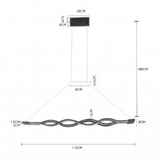 Pendente LED Tunna Nordecor