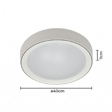 Plafon LED Meny 40cm 3000K Redondo Nordecor 2211