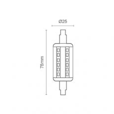 L�mpada R7s Palito 5W Romalux