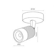 Spot LED de Sobrepor Externo Project 7W Romalux