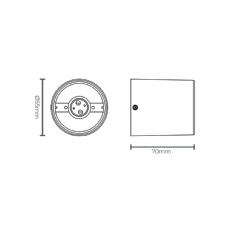 Plafon de Sobrepor Cannon MR16 Redondo Taschibra